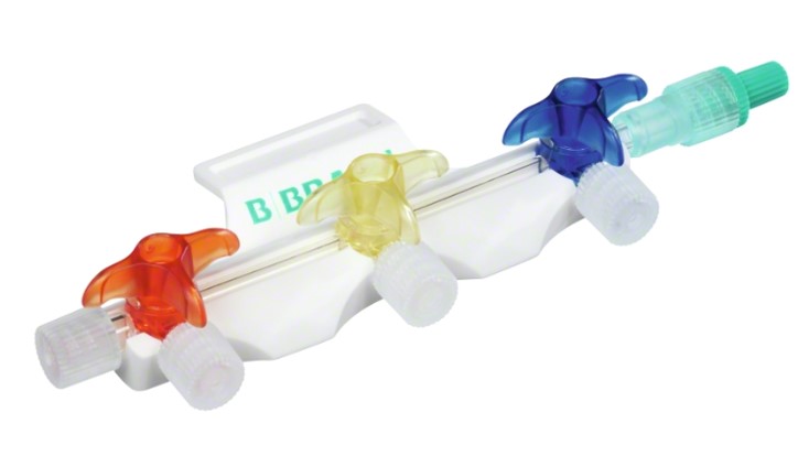 Блок Discofix® C-3, з 3-х кранів 360 градусів, різнокольоровий